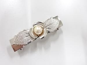 アンティーク　パール　帯留め